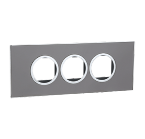 Legrand Arteor 6M Taupe Mirror Cover Plate With Frame, 5763 65